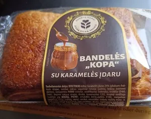 Bandelės "Kopa" su karamelės įdaru