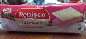 Strawberry Cream-Filled Crackers Sandwich