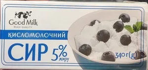 Сир кисломолочний, 5% жиру