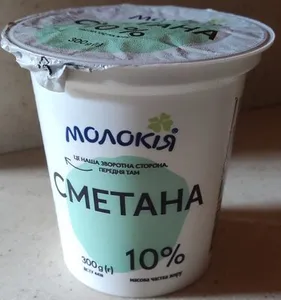Сметана, 10% жиру
