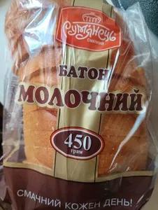 Хлібо-булочні вироби_Батон Молочний