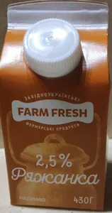 Ряжанка, 2.5% жиру