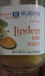 Linden raw honey