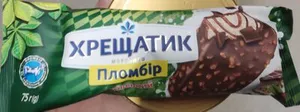 Морозиво-пломбір "Хрещатик Київський", зі смаком лісового горіха в кондитерській глазурі