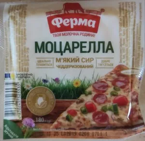 Сир м'який "Моцарелла" чеддеризований