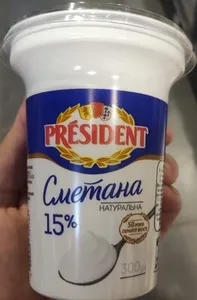 Сметана, 15% жиру