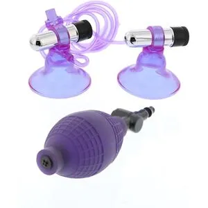 Seven Creations Hi-Beam Vibrating Nipple Pumps Lavender