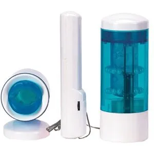 Seven Creations Up/Down Mouth Masturbator - Clear Blue