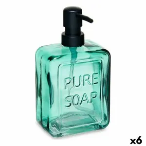 Tvåldispenser Berilo Pure Soap Grön Glas 570 ml 10 x 18 x 6 cm (6 antal)