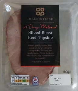 British topside beef