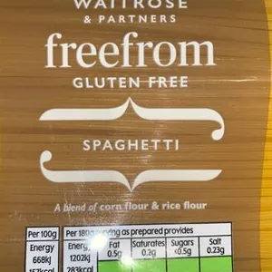 Waitrose gluten free spaghetti