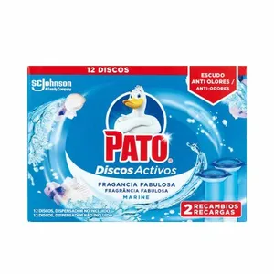 Toilet air freshener Pato Discos Activos Reservdel Havsblå 2 antal Desinfektionsmedel