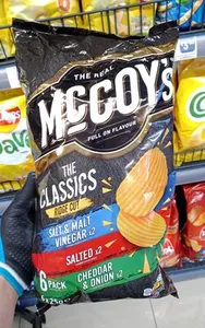 McCoys Classic Ridge Cut Crisps 6pk