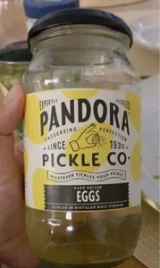 Hard boiled pickled eggs