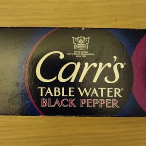 Crackers with Cracked Black Pepper