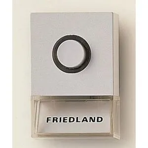 Honeywell Home Pushlite D723w Dörrtryckknapp Med Transparent Belyst Namnskylt Vit, Larm & Säkerhet