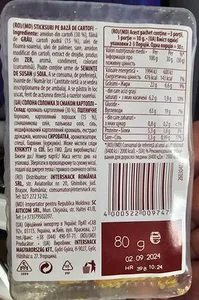 Sticksuri pe bază de cartofi