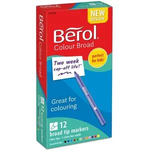 Fiberpenna BEROL Colourbroad 12/fp