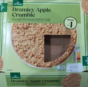 Bramley apple crumble