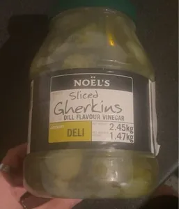 Sliced gherkins