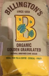 Organic golden granulated cane sugar