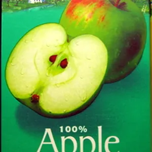 Apple juice from concentrate