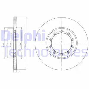 Bromsskiva DELPHI BG4075