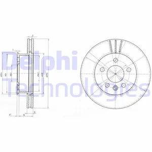 Bromsskiva DELPHI BG2717