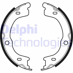 Handbromsbackar DELPHI LS2048