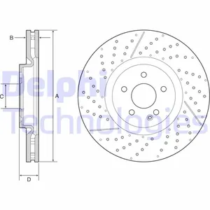 Bromsskiva DELPHI BG9229C
