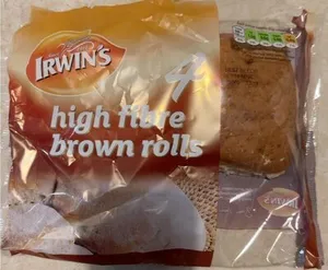 High fibre brown rolls