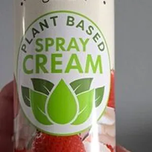 Plant based spray cream