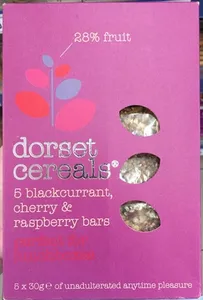 Blackcurrant, cherry & raspberry bars