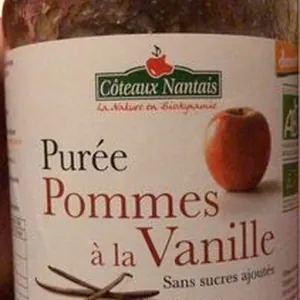 Purée pommes à la vanille