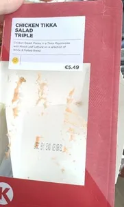 Circle K chicken tikka salad triple