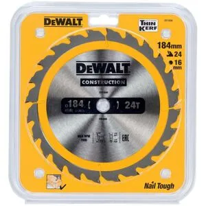 Dewalt Dt1939-Qz Sågklinga 184 X 16 Mm, 24t, Maskintillbehör & Förbrukning