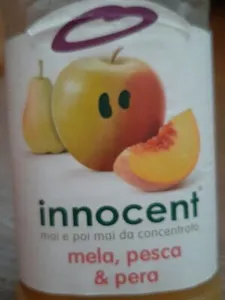 Succo mela, pesca e pera