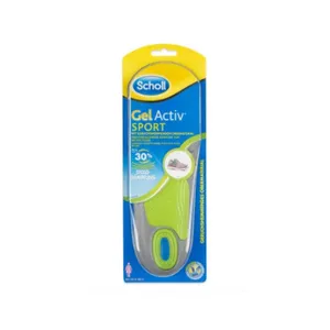 Scholl Gel Activ Sport Gel-inläggssulor för damskor, 1 par