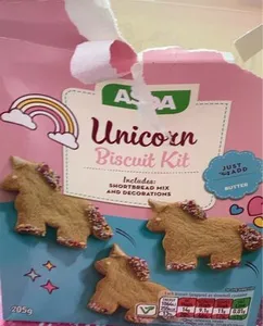 Unicorn shortbread biscuits