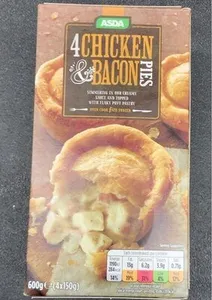 4chicken&bacon pies