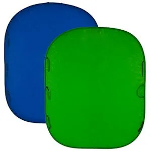 Manfrotto hopfällbar bakgrund Chromakey 1,5 x 1,8 m, blå/grön