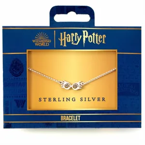 Harry Potter: Sterling Silver Luna Specs Charm Bracelet