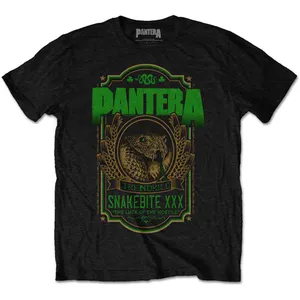 Pantera: Unisex T-Shirt/Snakebite XXX Label (Black) (XX-Large)