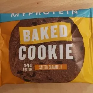 My protein backed cookie salted caramel