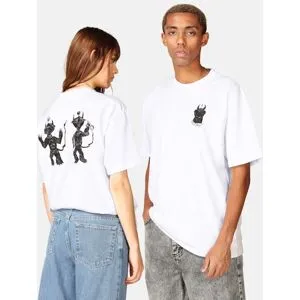 Polar Skate Co. T-shirt med tryck Unisex XS Vit