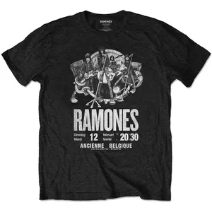 Ramones: Unisex T-Shirt/Belgique Eco (Black) (Medium)