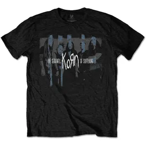 Korn: Unisex T-Shirt/Block Photo (Black) (Medium)
