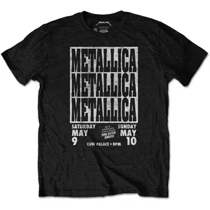 Metallica: Unisex T-Shirt/Cow Palace (Black) (Medium)