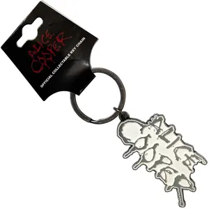 Alice Cooper: Keychain/Dripping Logo Silver