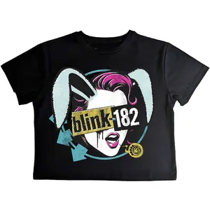 Blink-182: Ladies Crop Top/Blind Date (Black) (XX-Large)